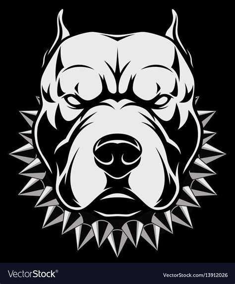angry pitbull logo